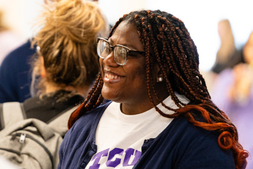 African American student smiling