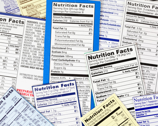 nutrition labels