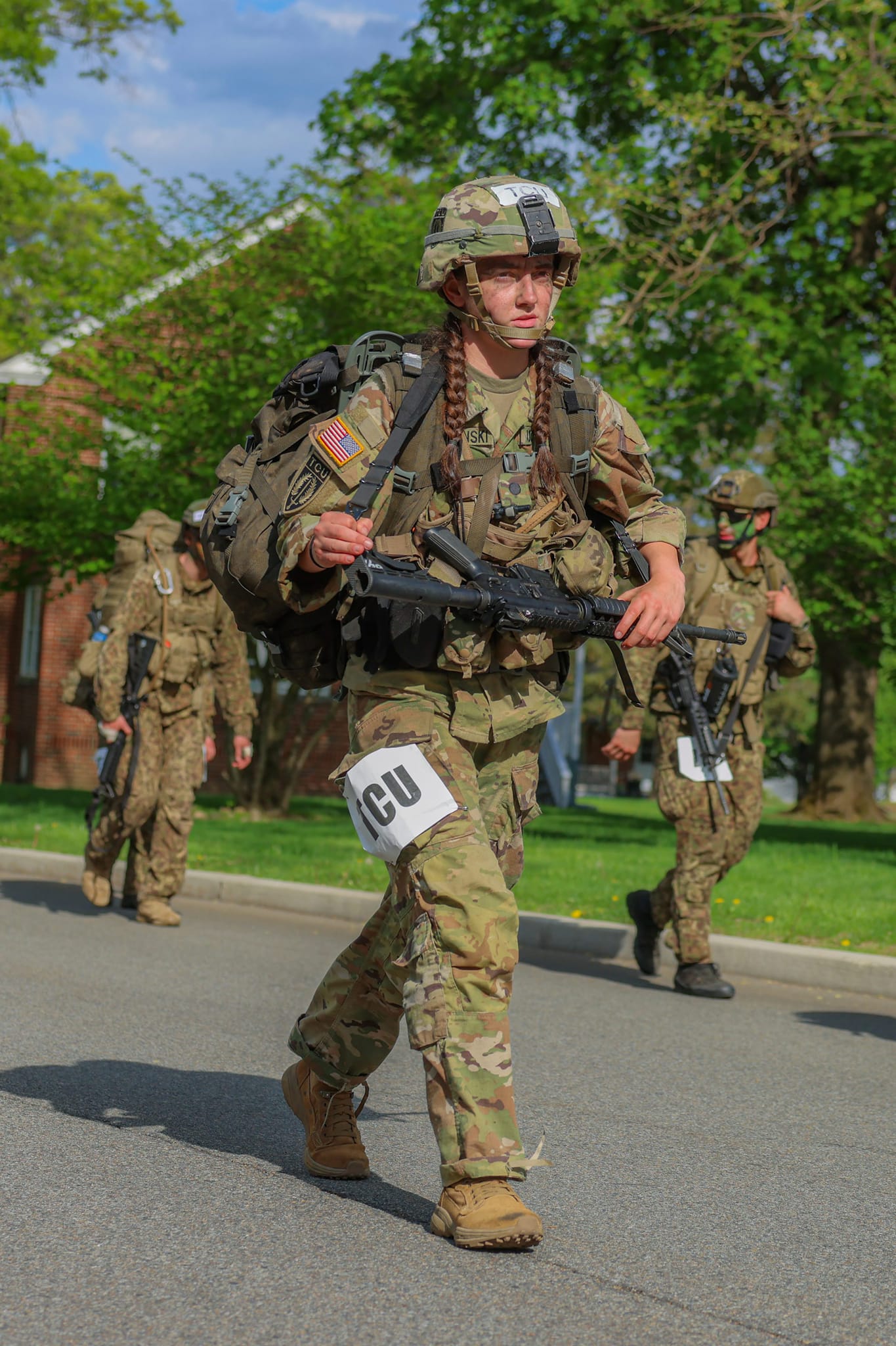Claire Troschynski, junior undergraduate nursing major in TCU Army ROTC program