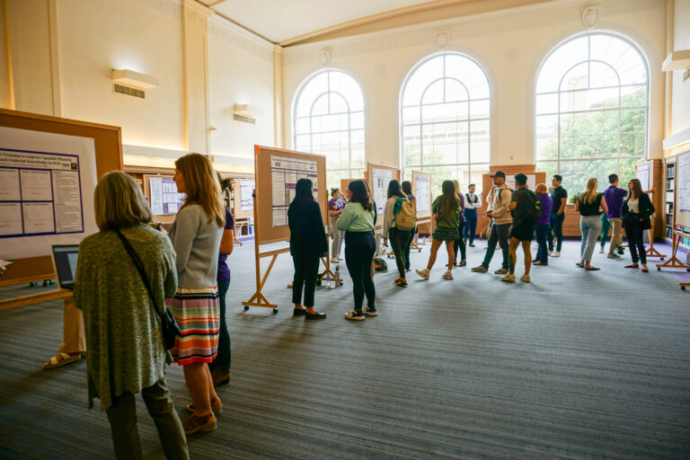 undergraduate and graduate students as they presented their research posters at the 2023 HCNHS Student Research Conference.