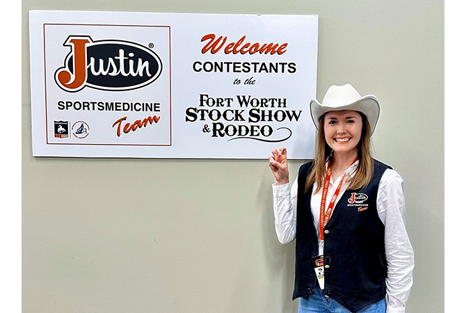 Katie Smith at the fort worth stock show rodeo