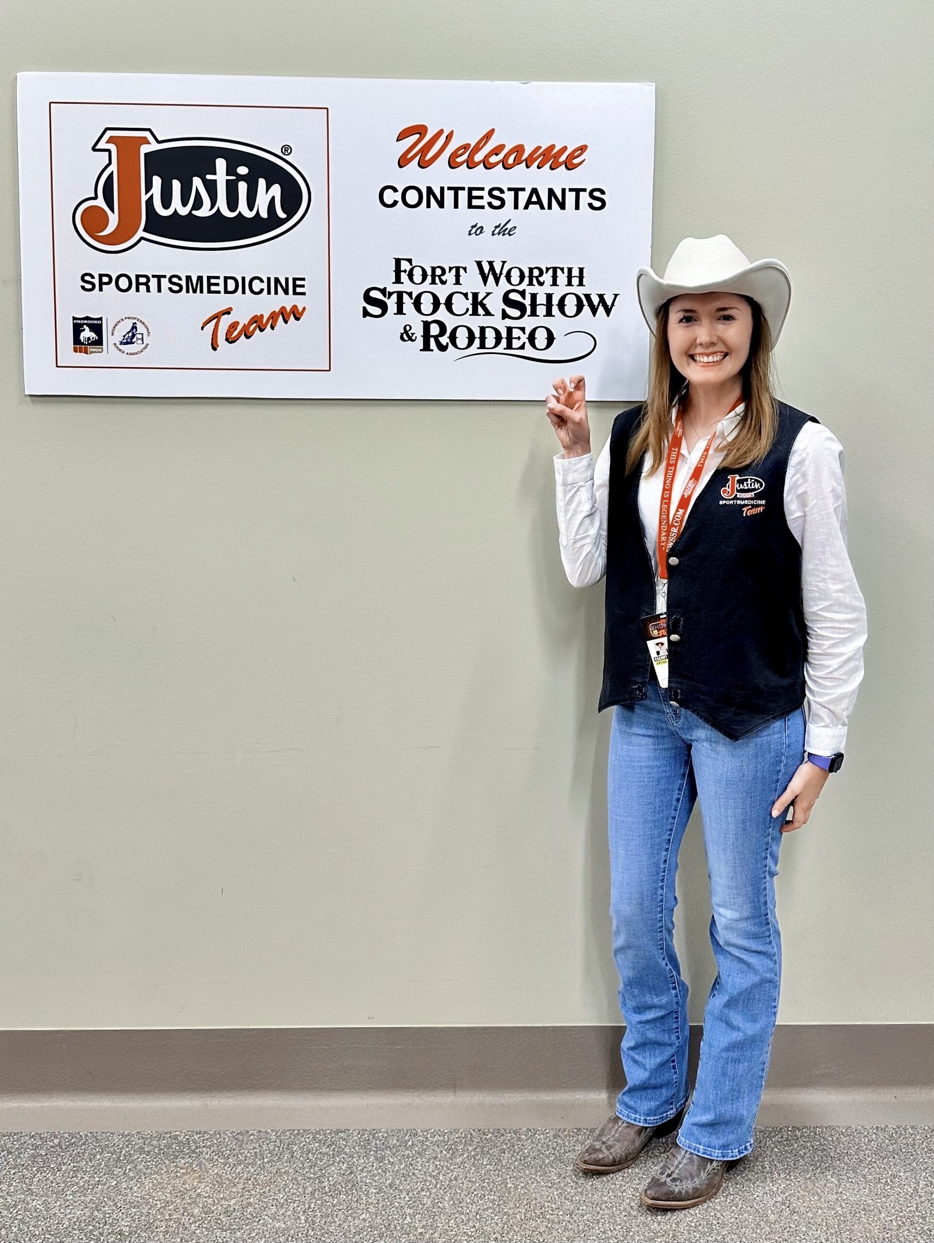 Katie Smith at the 2022 Fort Worth Stock Show and Rodeo.
