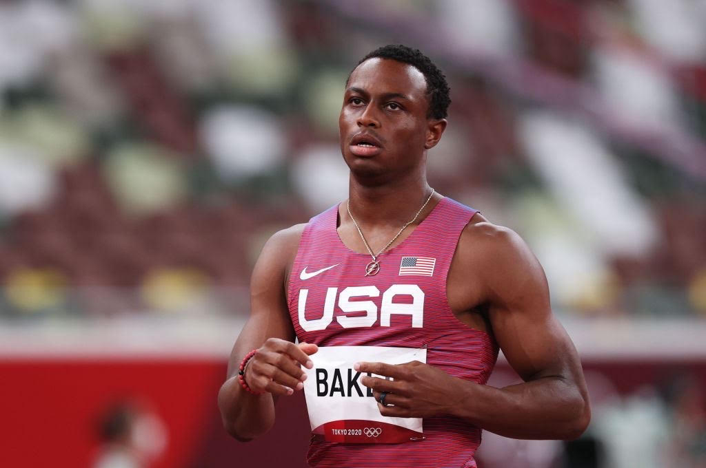 Ronnie Baker wearing USA's uniform