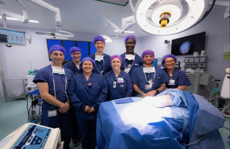 Members of the team of medical professionals who recently helped perform the historic operation of separating conjoined twins