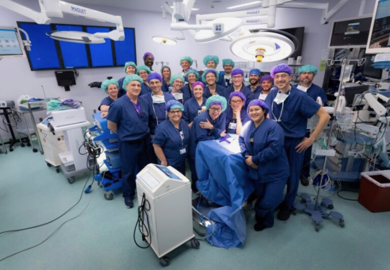 The team of medical professionals who recently helped perform the delicate operation of separating conjoined twins