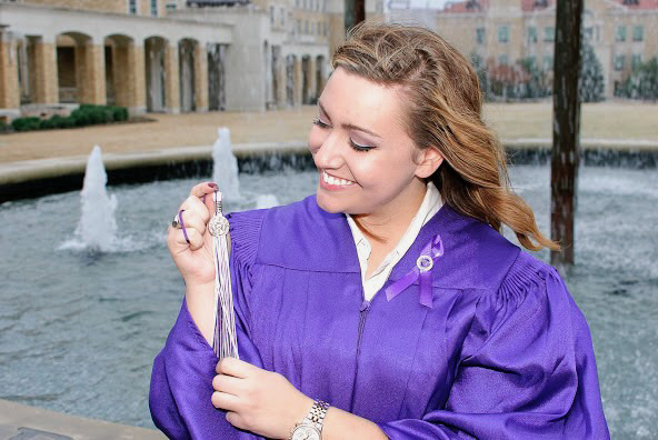 TCU alum Sarah Patzke Shaabani's graduation picture