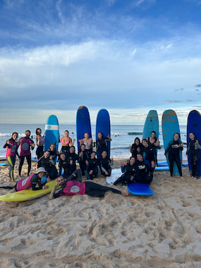 TCU Students at an Australian beach